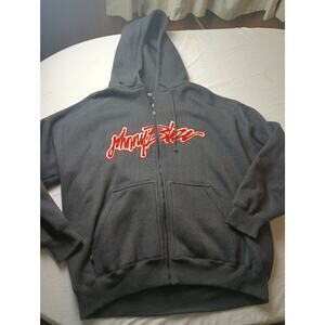 Vintage Y2K Johnny Blaze Full Zip Gray Thick Baggy Hoodie Size 2XL